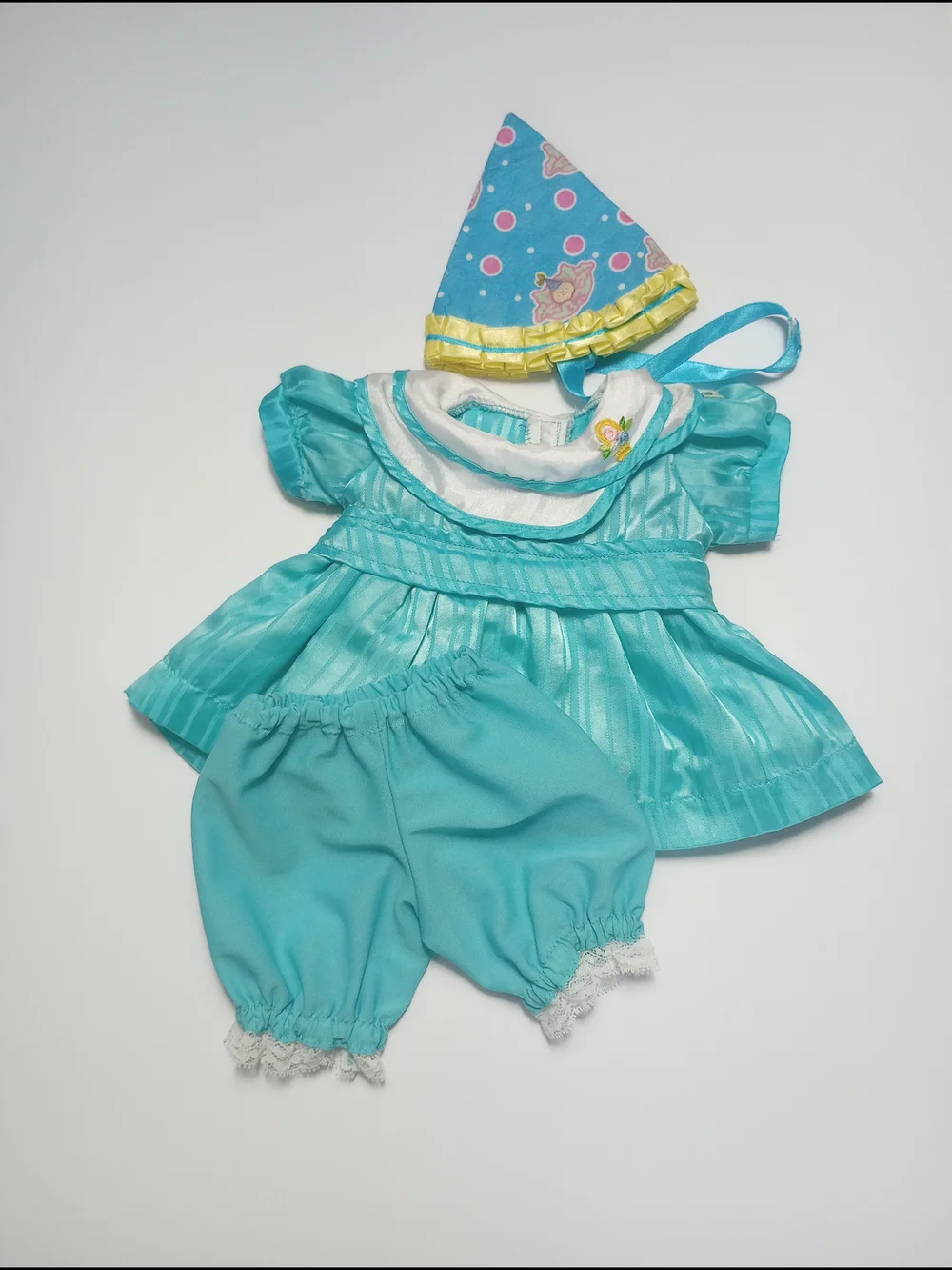 Cabbage Patch Kids Doll Outfit, Party Dress 161J OK, Bloomers & Birthday Hat